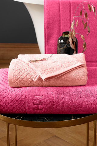 Alfombra de baño - Rosa salmón - 50 x 70 cm