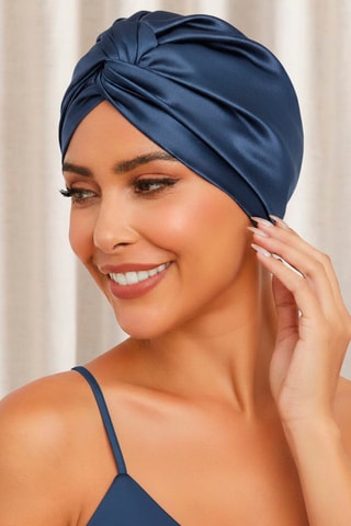 Gorro de seda - Azul marino