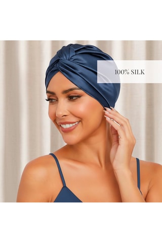Gorro de seda - Azul marino