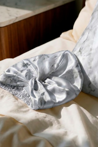 Gorro para dormir de seda - Blanco