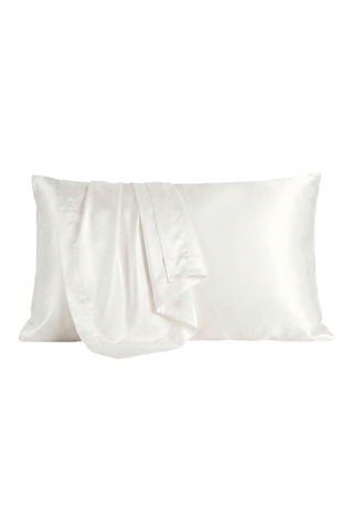 Funda de almohada de seda Silence - Blanco - 50 x 70 cm