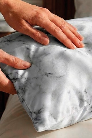 Funda de almohada de seda Silence - Gris - 50 x 70 cm