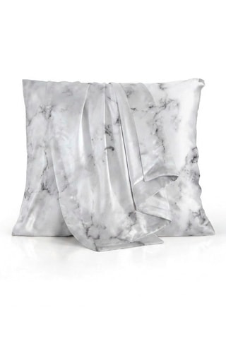 Funda de almohada de seda Silence - Gris - 50 x 70 cm