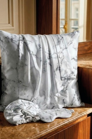 Funda de almohada de seda - Gris - 63 x 63 cm