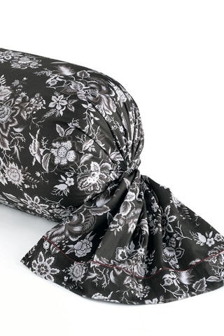 Funda de almohada de satén de algodón - Negro - 43 x 210 cm