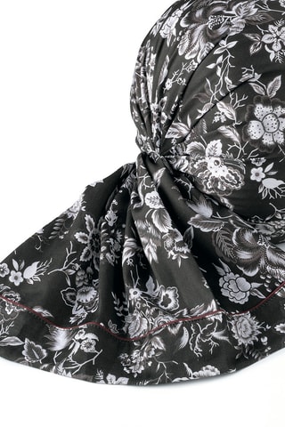 Funda de almohada de satén de algodón - Negro - 43 x 210 cm