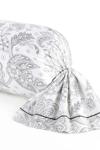 Funda de almohada de satén de algodón Fleur de prestige - Beige - 43 x 210 cm