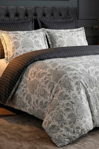 Funda de almohada de satén de algodón Fleur de prestige - Beige - 43 x 210 cm
