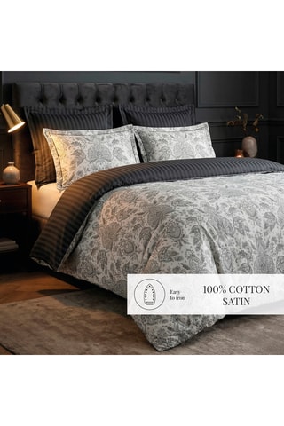 Funda de almohada de satén de algodón Fleur de prestige - Beige - 43 x 210 cm