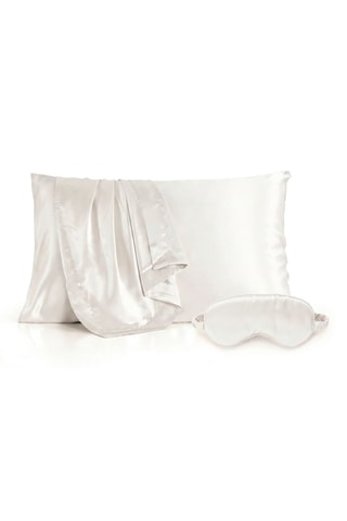 Funda de almohada de seda Silence - Blanco - 50 x 70 cm