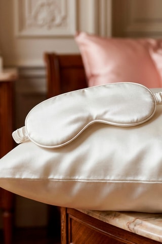 Funda de almohada de seda Silence - Blanco - 50 x 70 cm