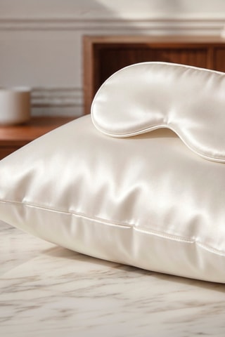 Funda de almohada de seda Silence - Blanco - 50 x 70 cm