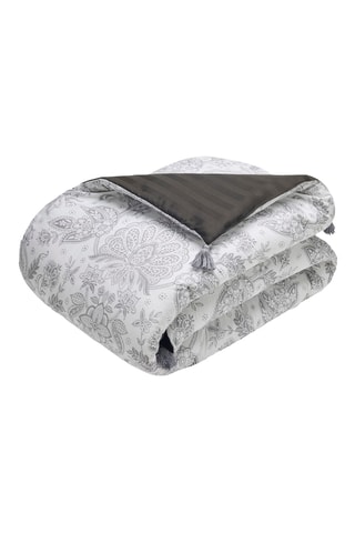 Edredón de satén de algodón Fleur de prestige - Beige - 140 x 200 cm