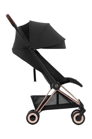 Silla de paseo Coya - Negro - Chasis Rosegold - Desde recién nacido hasta 4 años - Hasta 22 kg