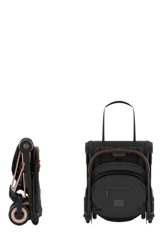 Silla de paseo Coya - Negro - Chasis Rosegold - Desde recién nacido hasta 4 años - Hasta 22 kg
