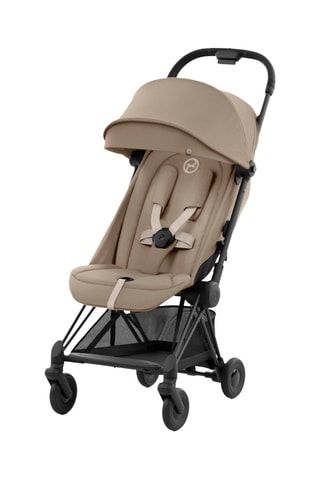 Silla de paseo Coya - Beige - Chasis Negro Mate - Desde recién nacido hasta 4 años - Hasta 22 kg