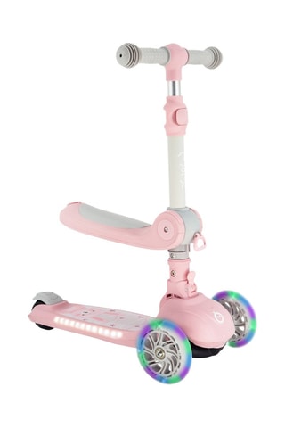 Trottinette 2-en-1 avec siège - Rose - Dès 1 an - Jusqu'à 50 kg