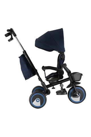 Tricycle évolutif Ivi - Bleu marine - De 9 mois à 4 ans - Jusqu'à 25 kg - Noir et bleu