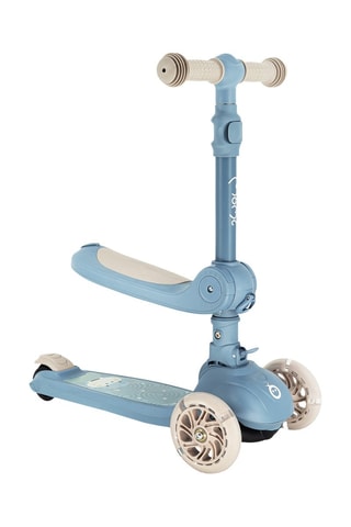 Trottinette avec siège 2-en-1 - Bleu - Dès 1 an - Jusqu'à 50 kg