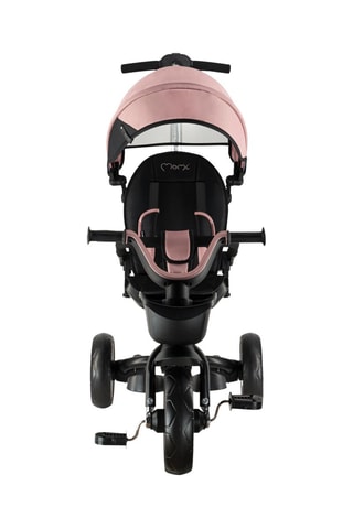 Tricycle évolutif Ivi - Rose - De 9 mois à 4 ans - Jusqu'à 25 kg - Noir et rose