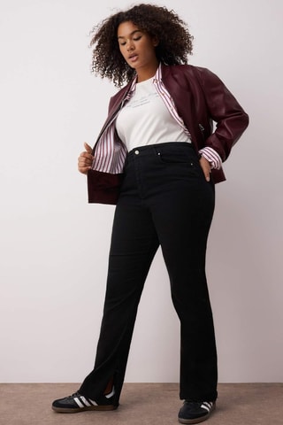 Jean taille haute - Noir