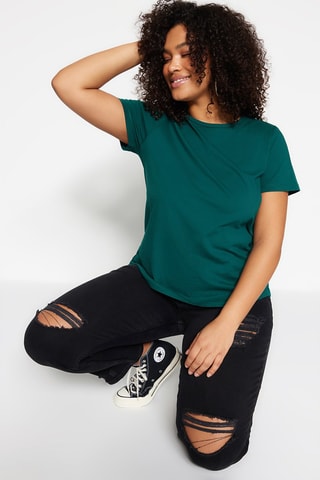 T-shirt regular - Vert