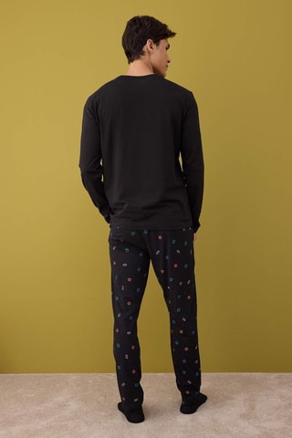 Pyjama - Blanc, noir et rouge