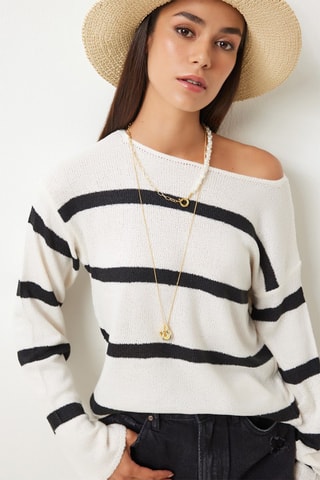 Pull - Noir et marron