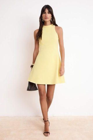 Robe trapèze - Jaune clair