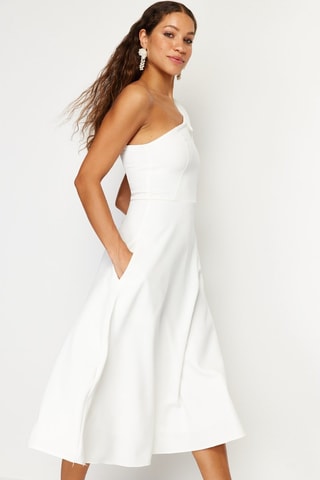 Robe midi - Blanc