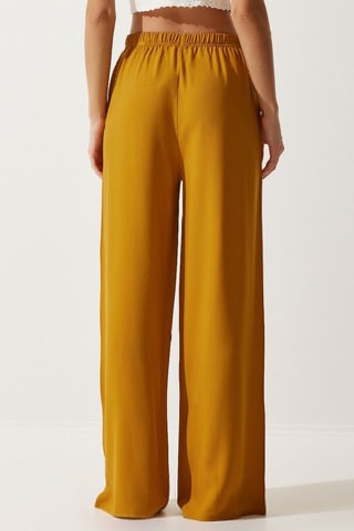 Pantalon palazzo - Jaune