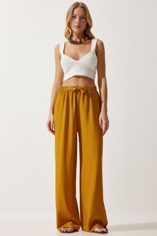 Pantalon palazzo - Jaune