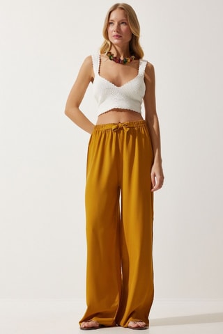 Pantalon palazzo - Jaune
