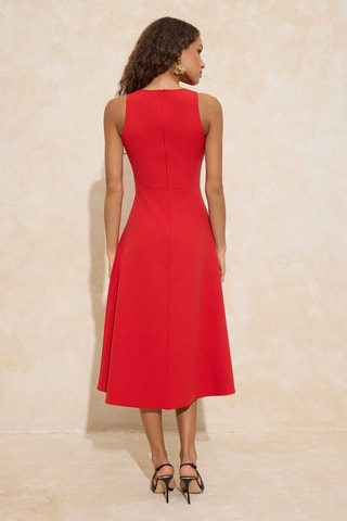 Robe midi - Rouge