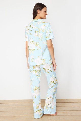 Pyjama 2 pièces - Blanc, bleu et vert