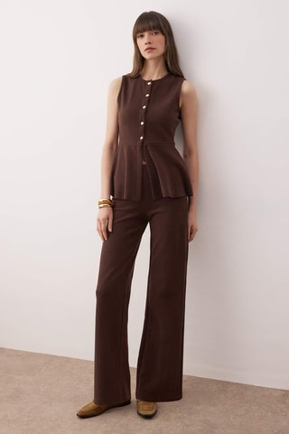Top et pantalon - Marron