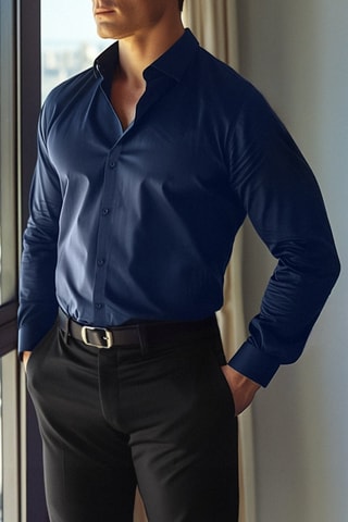 Chemise slim - Bleu