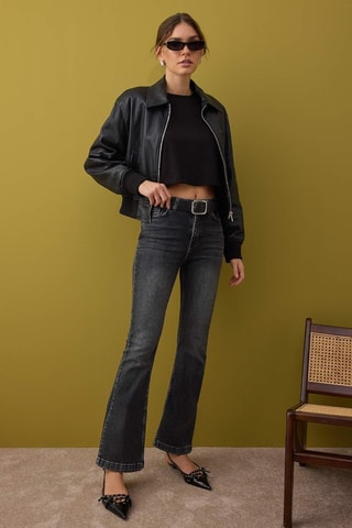 Jean flare - Gris