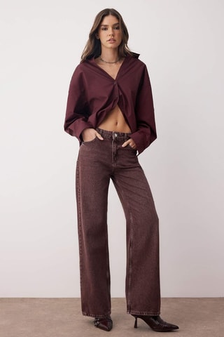 Jean wide legs - Rouge