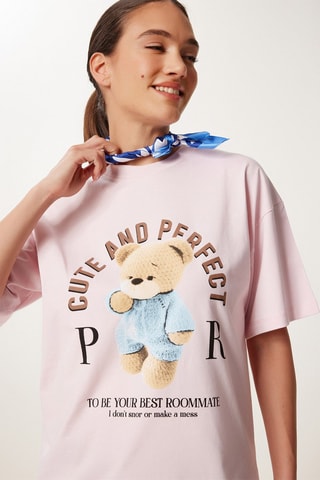 T-shirt oversize - Rose