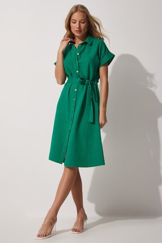Robe chemise - Vert