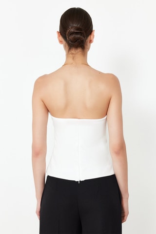 Top bustier - Blanc