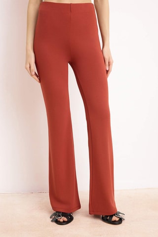 Top et pantalon taille haute - Rouge