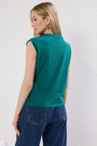 Top - Noir et vert