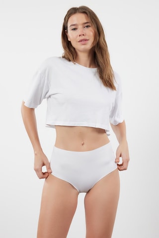 3 culotte hipsters - Blanc, noir et beige