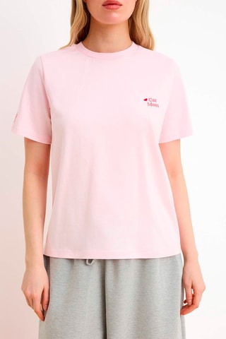 T-shirt regular - Rose clair