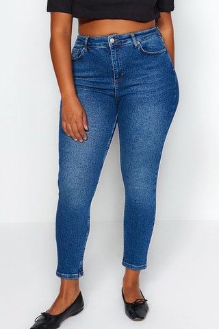 Jean taille haute - Bleu