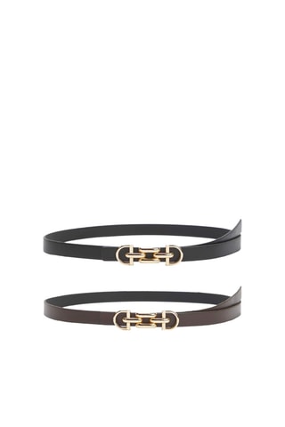 2 ceintures - Marron et noir