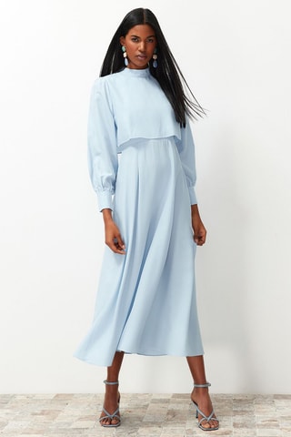 Robe longue - Bleu