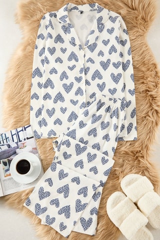 Pyjama - Blanc et bleu
